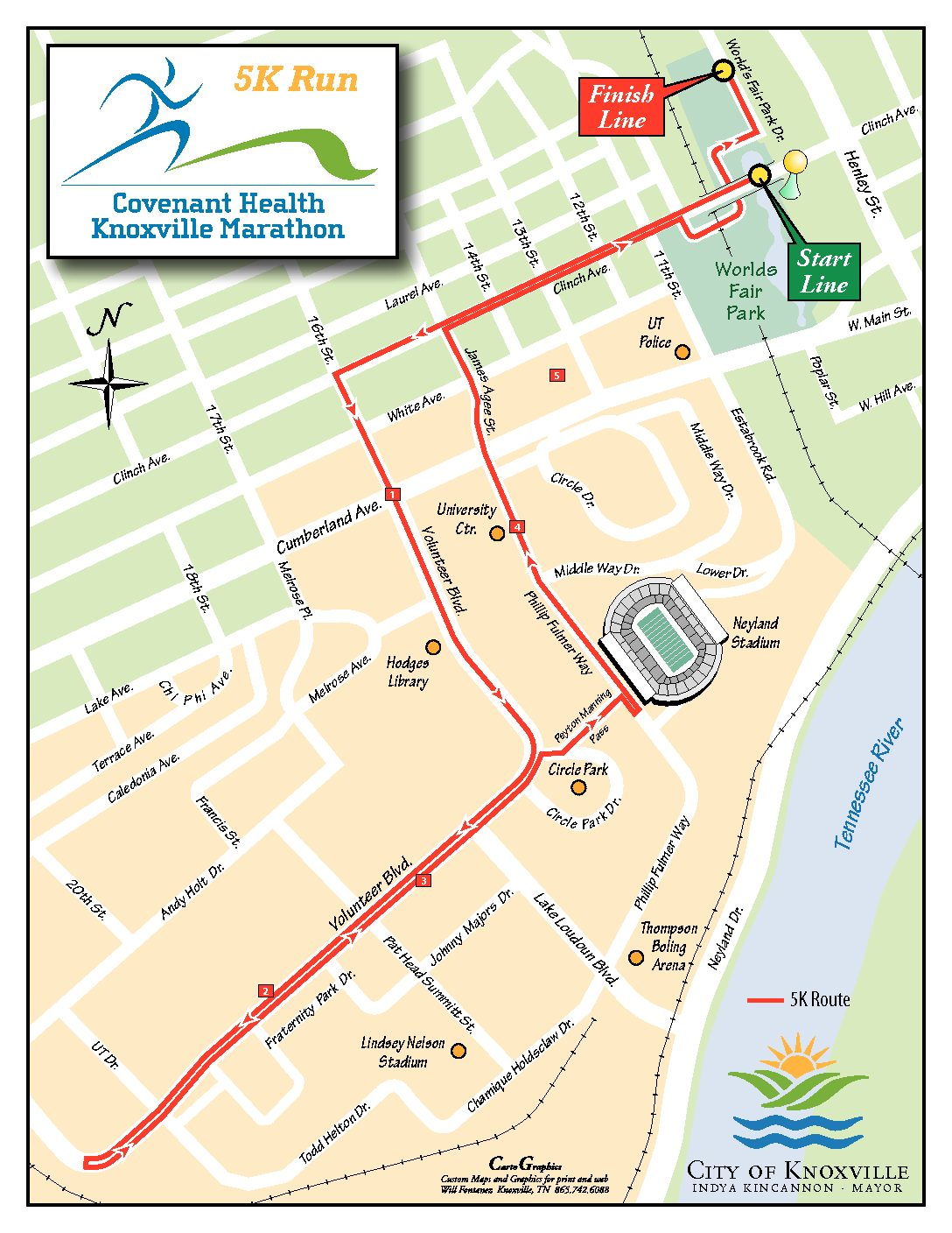 Course Maps - Covenant Health Knoxville Marathon