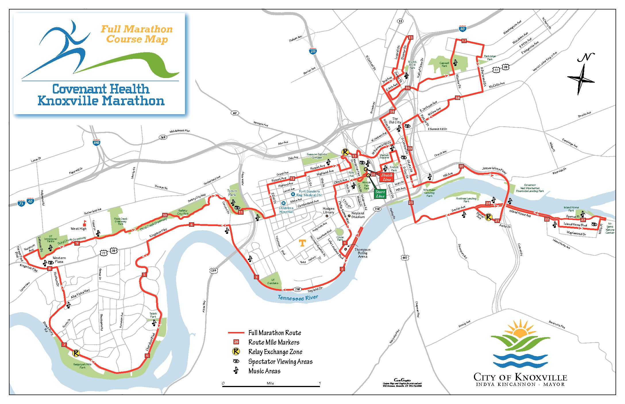 Course Maps Covenant Health Knoxville Marathon