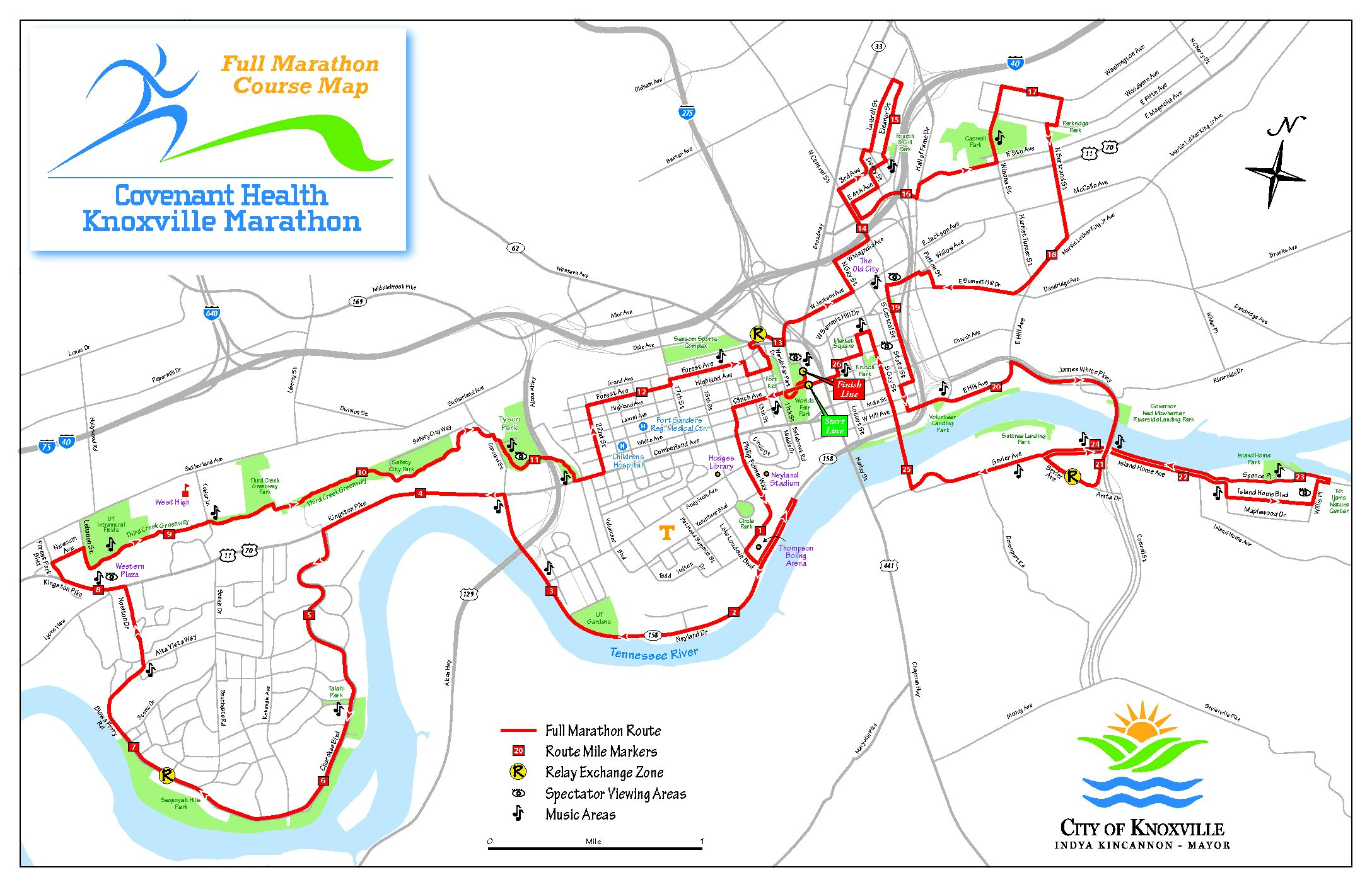 Course Maps Covenant Health Knoxville Marathon
