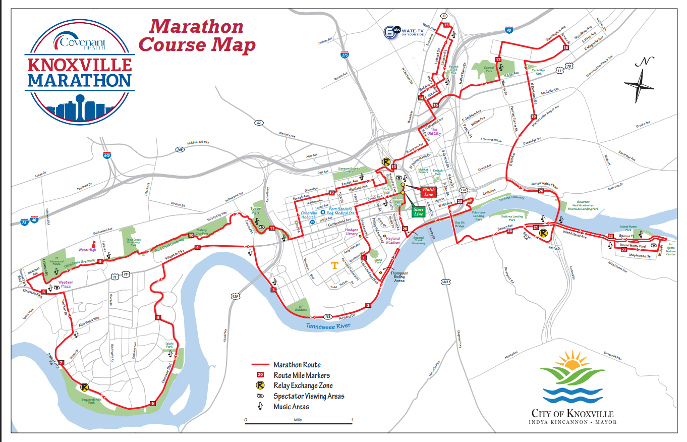 2026 Covenant Health Marathon Map Final